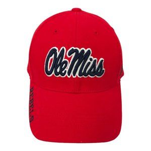Ole Miss Rebels Embroidered Strapback Cap Trucker Baseball Hat Red Blue Russell